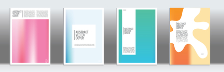 Cover design template. Notebook exotic layout. Backdrop for corporate annual report, poster, magazine first page. Minimal leaflet, business flyer. Promotion concept card. A4 flat abstract artのイラスト素材