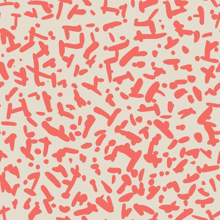 Rose and Beige tie dye seamless pattern.  Shibori seamless print. Watercolor hand drawn batik.  Handmade watercolour shirt tie dye pattern. Japan traditional tile. Coral and Beige shibori.のイラスト素材