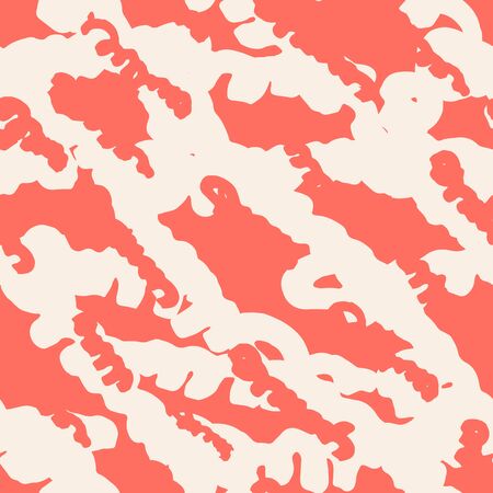 Burgundy and Beige tie dye seamless pattern.  Shibori seamless print. Watercolor hand drawn batik.  Handmade watercolour shirt tie dye pattern. Japan traditional tile. Salmon and Beige shibori.のイラスト素材