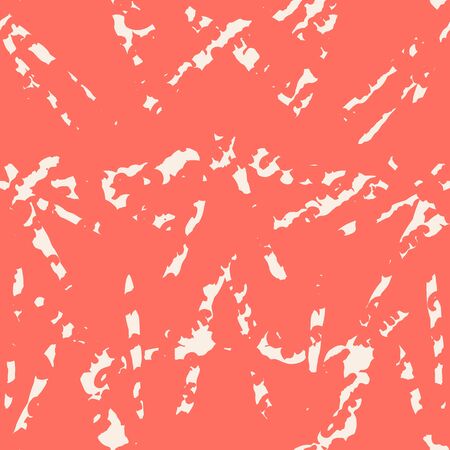 Salmon and White tie dye seamless pattern.  Shibori seamless print. Watercolor hand drawn batik.  Handmade watercolour shirt tie dye pattern. Japan traditional tile. Crimson and Beige shibori.のイラスト素材