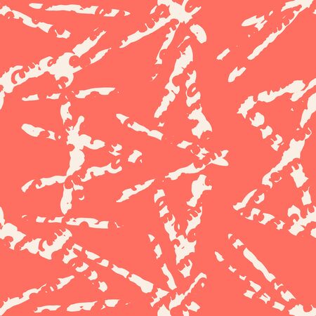 Terracotta and Beige tie dye seamless pattern.  Shibori seamless print. Watercolor hand drawn batik.  Handmade watercolour shirt tie dye pattern. Japan traditional tile. Terracotta and White shibori.のイラスト素材