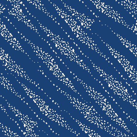 Navy Blue and White Vector seamless check pattern. Allover pattern. Ink grunge grid. Hand drawn seamless check pattern. Graphic background with ethnic tartan. Seamless check pattern background.のイラスト素材