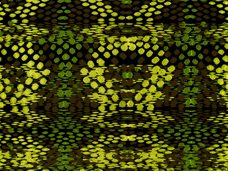 Vibrant Geometric Swimwear Pattern. Ethnic Seamless Pattern. Green and Turquoise Snake Skin Random...