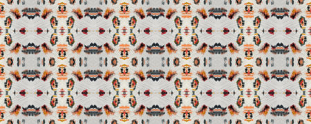 Paintbrush Python Background. Chevron Geometric Swimwear Pattern. Snake Skin Random Texture. Ethnic Seamless Pattern. Fun Rectangle Ikat Rapport. Beige, Brown and Black Watercolor Ethnic Design.の写真素材