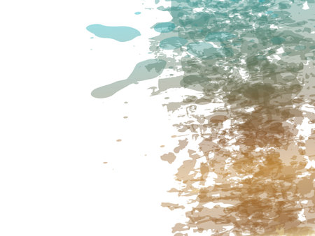 Watercolor Textured Background. Sale Banner Brushstroke. Gradient Paintbrush. Abstract Fluid Splash. Isolated Splash on White Backdrop. Vector Brush Stroke. Classic blue and indigoのイラスト素材