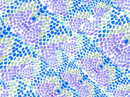 Snake Skin Random Texture. Geo Symmetric Ikat Rapport. Watercolor Ethnic Design. Summer Rhombus...