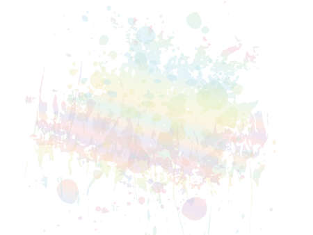Vector Brush Stroke. Abstract Fluid Splash. Holographic Gradient Paintbrush. Sale Banner Brushstroke. Isolated Splash on White Backdrop. Watercolor Textured Background.のイラスト素材