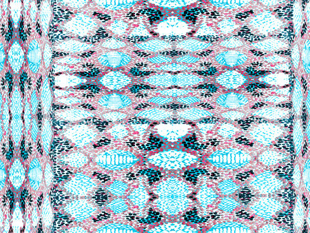 Geo Symmetric Ikat Rapport. Navy Blue and Indigo Vibrant Geometric Swimwear Pattern. Ethnic Seamless...