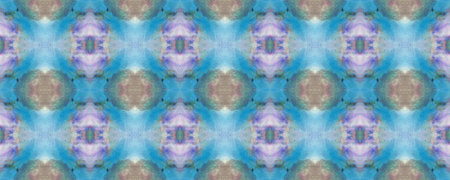 Blue, Gray, Green Pastel Fun Rectangle Ikat Rapport. Ethnic Seamless Pattern. Paintbrush Aztec...