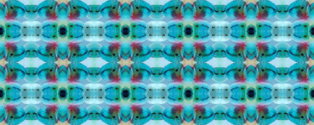 Paintbrush Aztec Background. Chevron Geometric Swimwear Pattern. Watercolor Ethnic Design. Kilim Rug...