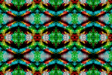 Chevron Geometric Swimwear Pattern. Green, Red, Gray Pastel Fun Rectangle Ikat Rapport. Ethnic...