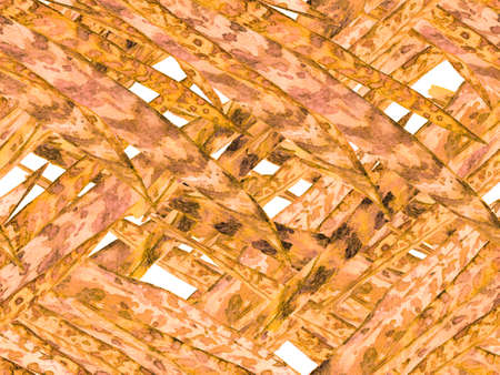 Vintage Eco Rapport. Exotic Swimwear Design. Hawaii Aquarelle Print. Summer Floral Background. Botanical Forest Illustration. Watercolor leaves Seamless Pattern. Rust Orangeの写真素材