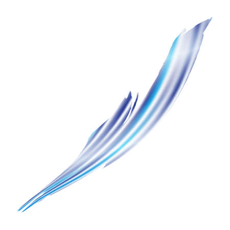 Vector Brush Stroke. Abstract Fluid Splash. Blue and Indigo Watercolor Textured Background. Sale Banner Brushstroke. Isolated Splash on White Backdrop. Gradient Paintbrush.のイラスト素材