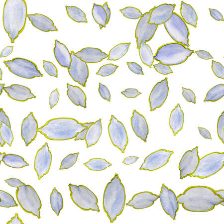 Quatrefoil Seamless Pattern. Blue and Indigo Arabic Damask Print. Geometric Morrocan Tile. Lattice Marrakesh Watercolor Design. Rhombus Majolica Background. Barbed Watercolor Trellis.の写真素材