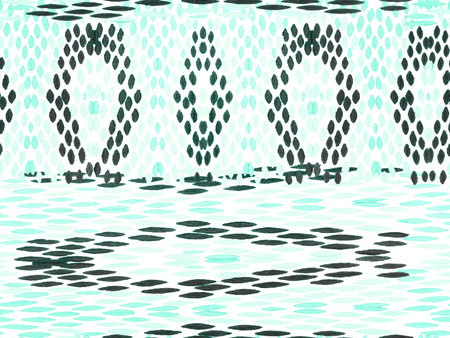 Vibrant Geometric Swimwear Pattern. Ethnic Seamless Pattern. Geo Symmetric Ikat Rapport. Watercolor...