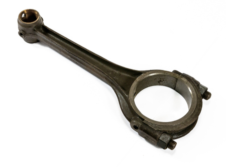 Antique vintage automotive crankshaft piston connecting rodの写真素材