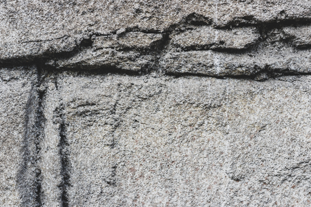Stone rock brick block pattern texture in normal lightの写真素材