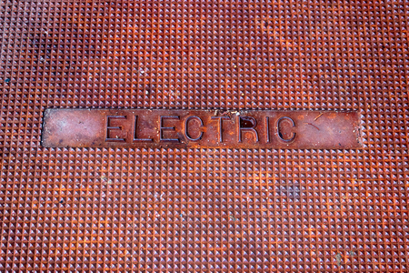 Steel metal repeating pattern texture of iron aluminum like materialsの写真素材