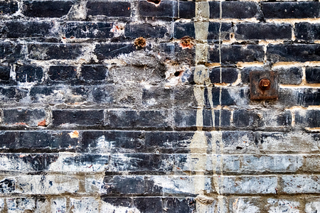Stone rock brick block pattern texture in normal lightの写真素材