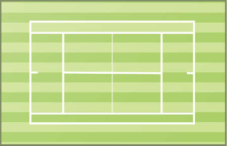 tennis court field © experimentalのイラスト素材