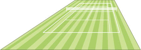 tennis court fieldのイラスト素材