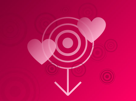 pink reddish background with heart detail for valentines dayのイラスト素材