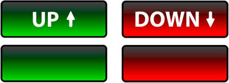 Up & Down Plus Blank Buttons のイラスト素材