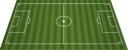 Football soccer field pitchのイラスト素材