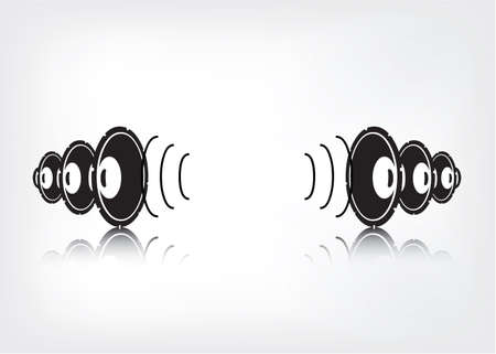 music player columns design illustration on mesh backgroundのイラスト素材