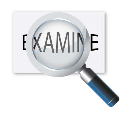 magnifying glass iconのイラスト素材