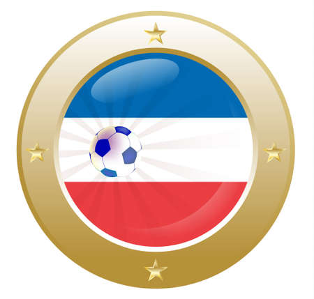 national flag of the Netherlands (Holland) in circular shape with additional detailsのイラスト素材