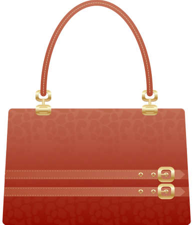 beautiful handbag purse on the white back groundのイラスト素材