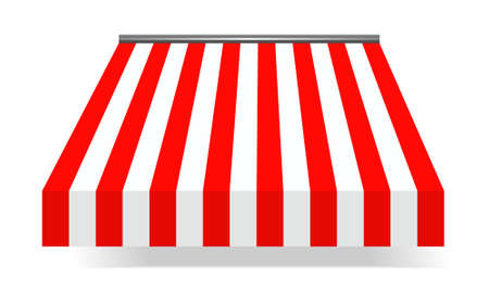 illustration of Storefront Awning in redのイラスト素材