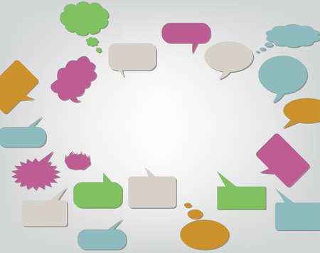  illustration of  Comics Word and Thought Bubbles のイラスト素材