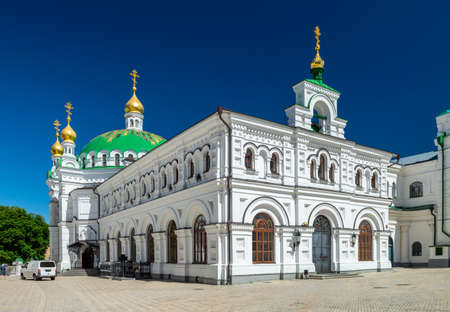 Kyiv Pechersk Lavra Ukraine Europe travel historic orthodox Christianity church Cathedral of the Dormitionの写真素材