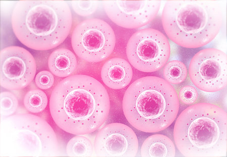 Human cells background. 3d illustration