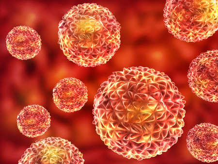 3d rendering virus, bacteria abstract background. 3d illustrationの写真素材