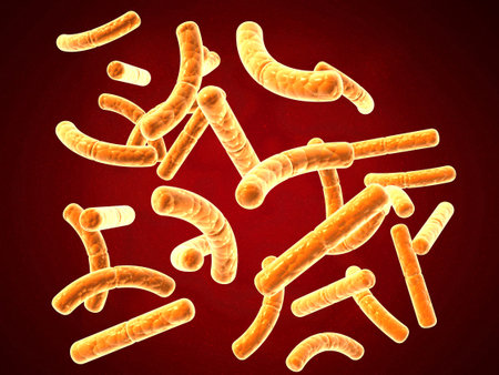 3d rendering virus, bacteria abstract background. 3d illustration