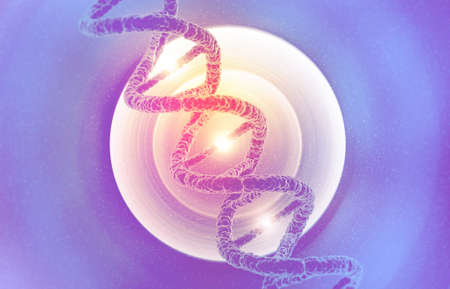 DNA molecules on the medical background. 3d illustrationの写真素材