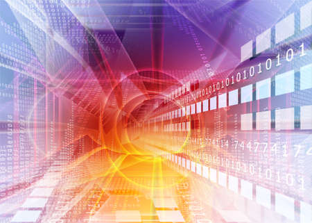 Abstract technology background. 3d illustrationの写真素材