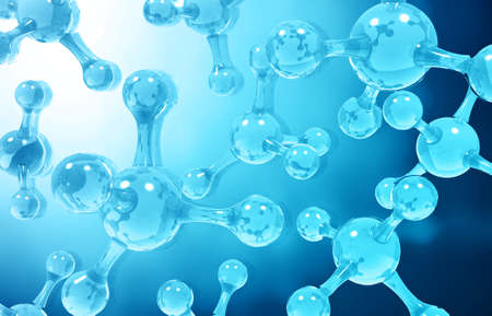 Abstract molecules medical background. 3d illustrationの写真素材