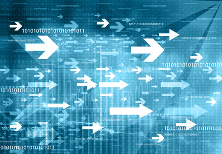 Arrow background. Business concept. Digital illustration