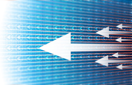 Arrow background. Business concept. Digital illustration