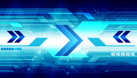 Abstract technology background. Modern hight tech background. Digital illustrationの写真素材