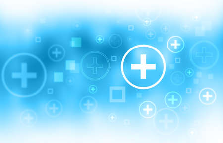 Health care and science icon background. Digital illustration	の写真素材