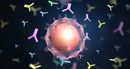 Chromosome background concept. 3d illustration