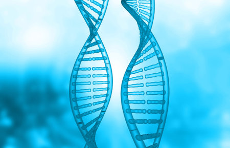DNA strand scientific  background. 3d illustrationの写真素材