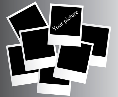 The vector of picture on foto のイラスト素材