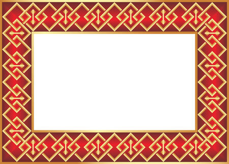 The decorative vector frame for your photoのイラスト素材