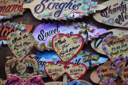 Loving message written with hand as a memoryのeditorial素材